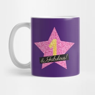 1st Birthday Gifts Women Fabulous - Pink Gold Mug